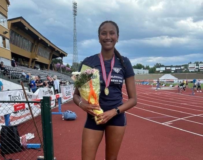 Jamila Isman ble norgesmester i U20 mangekamp